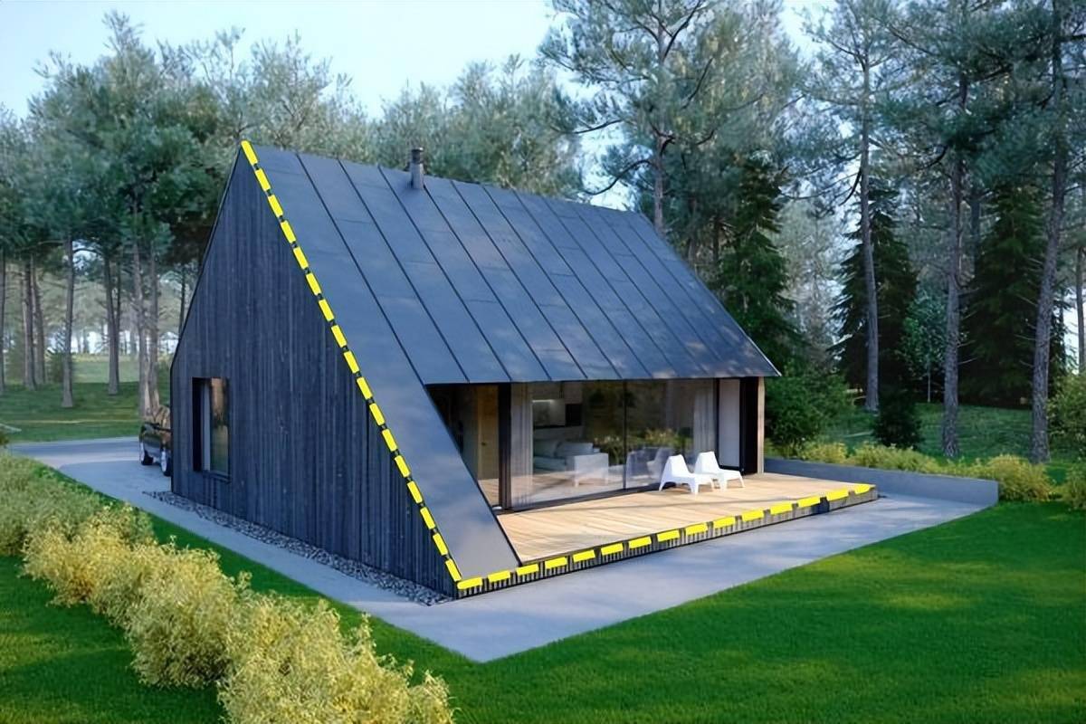 Self-built beautiful metal roofing design