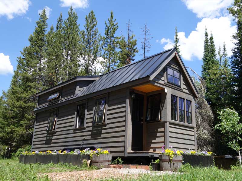 wooden cottage house